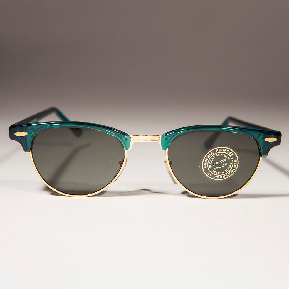 Colorful Brow Line Half Frame Women's Vintage Sunglass - Hedy