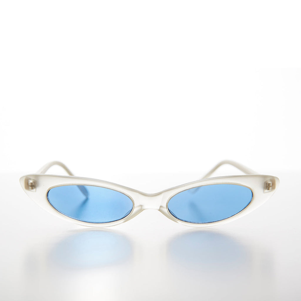 Narrow Punk Rock Cat Eye Sunglass - Slim